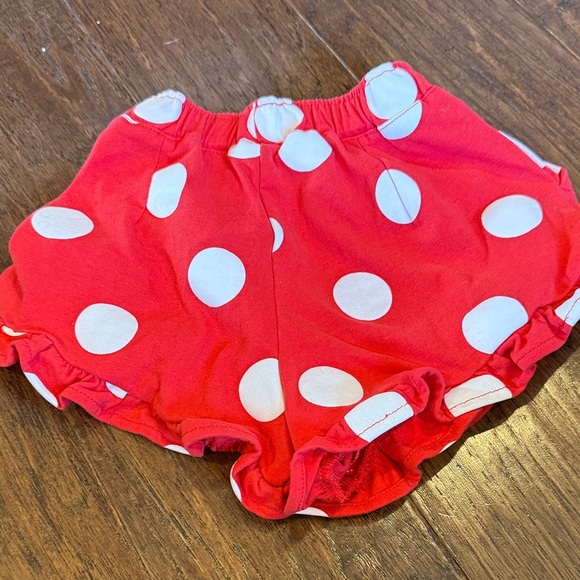 Red Polka Dot Minnie Mouse Shorts - Picture 4 of 5